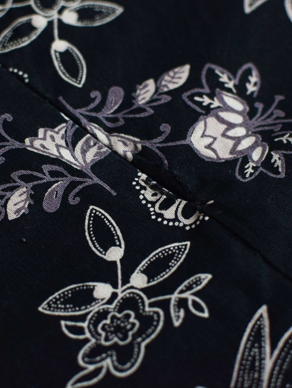 Vintage 90s Black Floral Mini Dress Size M Fairy Dark Coquette - Picture 6 of 6